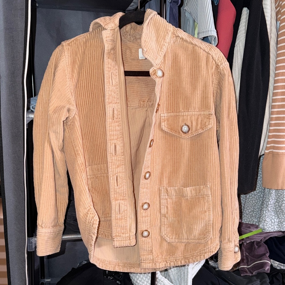 American Eagle Outfitters Beige Corduroy Jacket